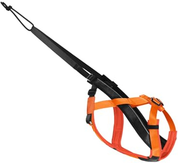 Wilgure Arnés de trineo resistente al desgarro con acolchado correa reflectante ajustable para perros grandes Skijöring trineo Tirar Arnés de pecho