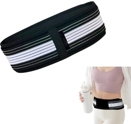 Srcasy Cinturón Ciática Aliviar El Dolor De Espalda, Ajustables Cinturón De Alivio del Dolor De Ciática, Cinturon Pelvico, Transpirable Antideslizante Faja Lumbar para Hombres y Mujeres