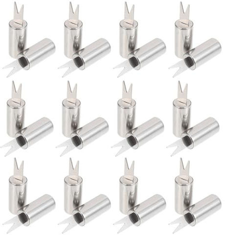 VALICLUD Lot de 20 Fourchettes à Barbecue en Acier Inoxydable, Porte-épis de Maïs Réutilisable, Brochettes de Maïs Compactes pour Barbecue, Pique-niques et Camping, Accessoires la Cuisine