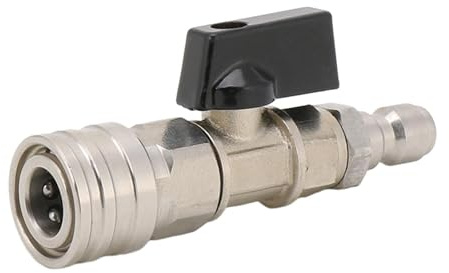 Ailan Kit de vanne à Bille Robuste et fiable pour Nettoyeur Haute Pression, idéal pour Tous Vos Besoins de Nettoyage, Argent, 1/4 po
