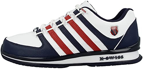 K-Swiss Herren Rinzler Sneaker, White/Corporate, 44 EU