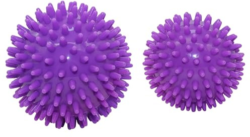 Palla da massaggio 2 forte. Palla da massaggio dermatologico alla schiena. Massaggio trigger point, palla miofasciale, palla sportiva. 7 centimetri e 9 centimetri.