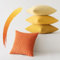 Slozzi 4er Set Kordsamt Kissenbezug Herbstdcko Kissenbezüge Kissenhülle Sofakissen Dekokissenbezug Couchkissen Weich für Sofa Schlafzimmer Wohnzimmer Büro, 50x50 cm, Orange Serie