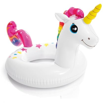 Moranjay - Anello da nuoto con unicorno, per bambini, per feste in piscina, nuotatore per bambini