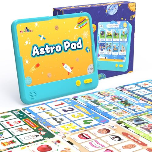 AstroPad Toddlers Learning Toy, Sreen-Free Autism-Friendly Sensory Toys, Words Songs Stories Included, Kids Educational Interactive Preschool Tablet ADHD ASD for Home School Boys & Girls 1, 2, 3+