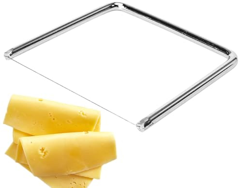 usefulbeauty Coupe-fromage en fil métallique, trancheuse à fromage portable - Coupe-beurre Coupe-fromage en acier inoxydable - Coupe-fromage portatif léger, trancheur de fil de fromage pour les