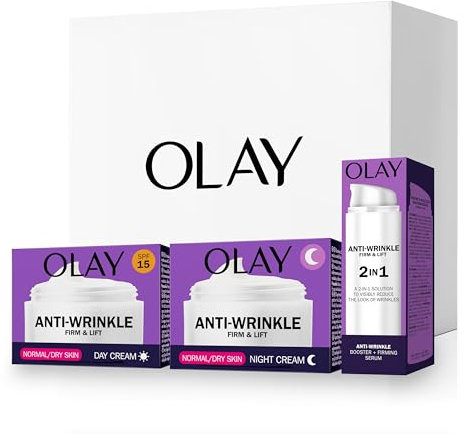 Olay AntiRughe Tonifica & Rassoda Set Regalo: Crema Giorno 50ml + Crema Notte 50ml + Siero 2in1 50ml