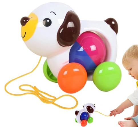 Jouet à tirer pour tout-petits, jouet à tirer pour tout-petits - Jouet pour chiot - Jouet de dragon, encourageant la coordination, jouet à tirer pour les tout-petits
