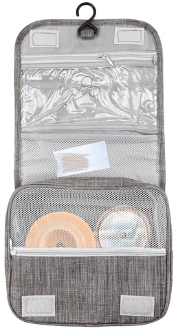 Ostomy Colostomy Travel Bag Hanging Ostomy Supplies Bags for Ostomy Colostomy Foley Catheter,Hanging Toiletry Organizer,Medical Supplies Ileostomy Ostomy Pouch Accessories