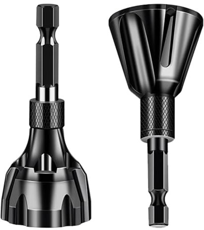 RobLuX 2 pezzi Strumenti di Smussatura 3-20 mm 5-25 mm Esterni Utensile per Rimozione Smussatura Sbavatore per metallo Fusto Esagonale Sbavatura per Metallo Acciaio Inox Rame Ottone Alluminio Nero