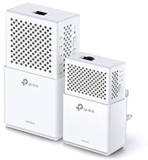 TP-Link tl-wpa7510kit 1200 Mbit/s DUAL BAND GIGABIT AC750 Powerline Adapter, Range Extender, Breitband-/WI-FI Extender, Wi-Fi Booster/Hotspot, Wi-Fi auto-sync, UK-Stecker