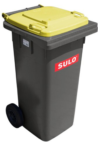 Contenitore per rifiuti SULO MGB 120 L, grigio/coperchio EURO.2 giallo (22068+22386)