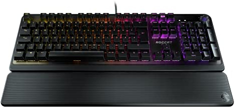 Roccat Pyro - Mechanische RGB Gaming Keyboard mit RGB-Beleuchtung (DE Layout), schwarz