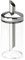 Ikea DOLD Portion Zuckerstreuer, 15 cm, Klarglas/Edelstahl
