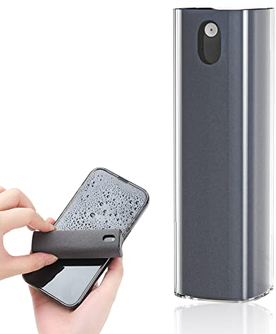 Alyvisun Kit de Limpia Pantallas Portátil, 3 en 1 Screen Cleaner Tool Limpiador de Pantalla con Paño de Microfibra y Botella de Spray para Teléfonos/PC/Ordenador (Líquido no Incluido)