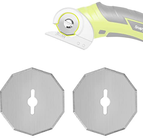 SnapFresh 2 Pack Replacement Rotary Blades 4V Cordless Electric Scissor Cardboard Cutter (1-1/2), Compatible with ZipSnip Electric Scissors, Fits WX080L WX081L WX082L RC2600K RC2601 RC2602
