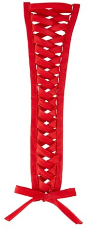 NICENEEDED Kit Corsetto Rosso, Set Posteriore Corsetto in Raso Regolabile, Kit di Sostituzione della Cerniera per Abito da Sposa, Kit di Allacciatura Posteriore con Passanti per Corsetto