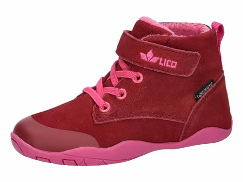 Lico Unisex Kinder Praslin High Sneaker, Bordeaux Pink, 33 EU