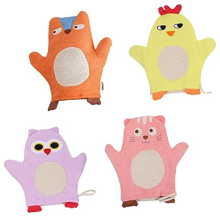 MERRYHAPY 4pièces De Bain Pour Garçon Fille Motif Dessin Serviettes De Bain De Douche Compacts Cadeaux Pour Garçon Fille