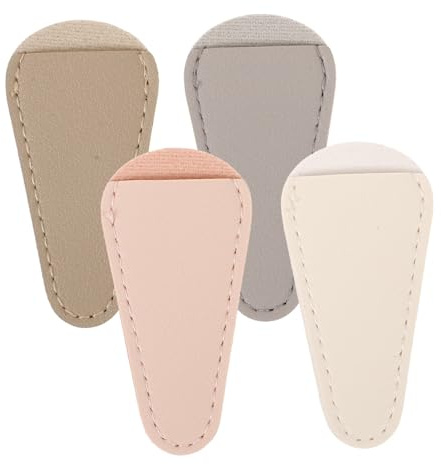 LOLIPPYY 4piezas Fundas Protectoras Para Tijeras De Cutícula Suave Pu Diseño Sencillo y Seguro Compatible Con Tijeras y Pinzas De Manicura Accesorio Para Kit De Herramientas Uñas y Pedicura