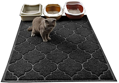 LittleTiger Cat Litter Mat, XL Super Size, Phthalate Free, Easy to Clean, 46x35 Inches, Durable, Soft on Paws, Large Litter Mat.