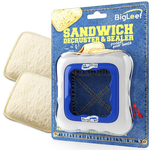 Uncrustable Sandwich Maker & Sealer - DIY Pocket Minis - Decruster Cookie Cutters (Square)