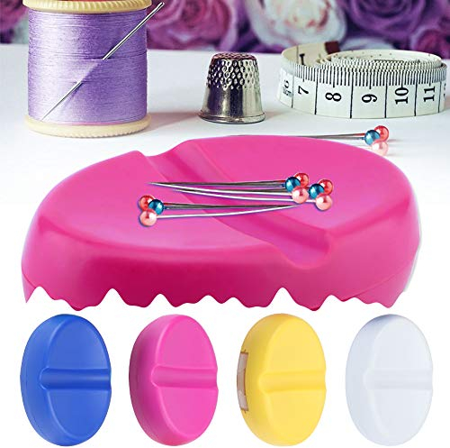 5Pcs Magnetisches Nähnadelkissen Magnetnadelkissen Magnet Nadelkissen Kunststoff Magnetic Needle Keeper Nähstift Aufbewahrungskoffer