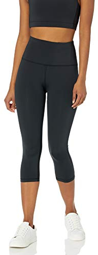 Amazon Essentials Damen Active Sculpt Workout Athleisure Capri-Leggings mit hohem Bund (in Übergröße erhältlich), Schwarz, M