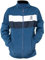 NOROZE Kid's Boy's 2 Stripe Contrast Colour Block Long Sleeve Full Zip Lightweight Sport Poly Track Jacket Sweat Top (5-6 Years, Blue)