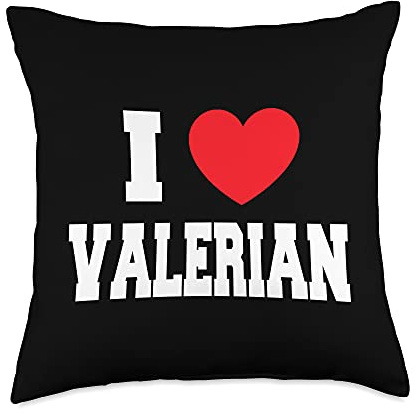 I Love Valerian Throw Pillow