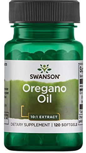 Swanson, Oregano Oil (Aceite de Orégano), Origanum Vulgare, 150mg, 120 Cápsulas blandas, Altamente Dosificadas, Probadas en Laboratorio, Sin Soja, Sin Gluten, No GMO