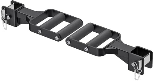 Kipika Set di 2 barre multi-grip per rack elettrico, maniglie larghe e strette, accessori fitness, per la muscolazione, maniglie comode