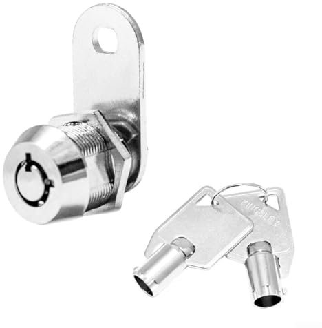 Práctico candado tubular de 17 mm para armarios, buzones de correo, escritorios con llave igual