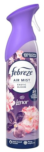 Febreze Air Freshener Spray Exotic Bloom 185ML, 2in1 Fight Odours and Freshens