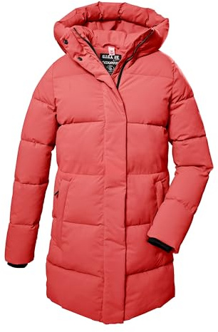 G.I.G.A. DX Mujer Parka acolchada/parka funcional con capucha GW 1 WMN QLTD PRK, dunkelkoralle, 36, 41337-000
