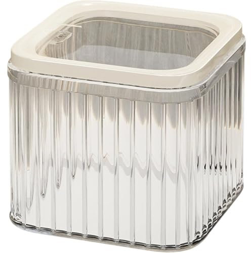 Luxylei Contenitore per Caramelle Porta Cialde in Plastica di Grande capacità con Coperchio Contenitore Trasparente per Animali Domestici per Capsule di caffè, Caramelle, Biscotti