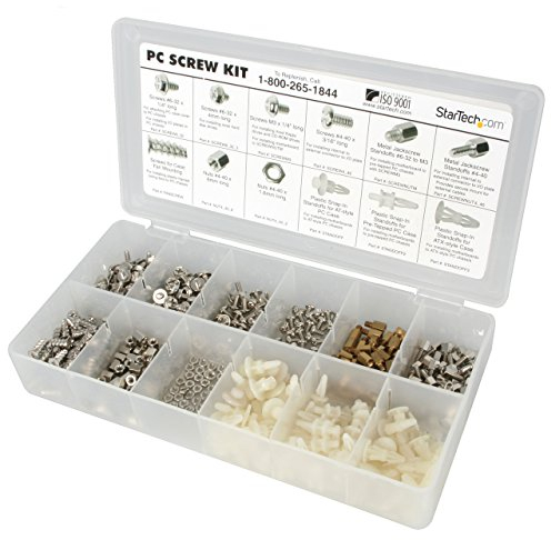 StarTech.com Kit Deluxe de Tornillos para PC - Tornillos, Tuercas y Separadores