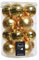 Decorist Christbaumkugeln Gold Glanz & Matt - 16 Stück Glas 8 cm Durchmesser - 16 STK. a 8 cm