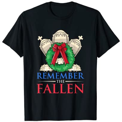 Couronne funéraire « Remember The Fallen Military Veterans » T-Shirt