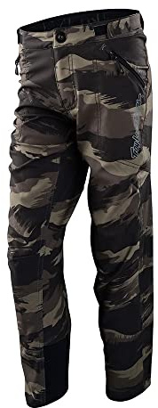 Troy Lee Designs Mountain Bike Cycling Bicycle Riding MTB Pants for Youth, Skyline Pant (28, Brushed Camo Military)