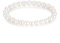 LUINNO Perlenarmband mit echten Natur Süßwasserperlen in Barocker Form | Weiße Zuchtperlen in Hochglanz Ø 8mm 15 cm lang | Damen Perlen Armband Armkette Charm Pearl Bracelet