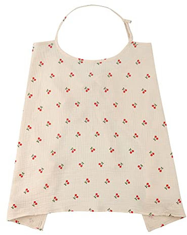 ISAKEN Stillschal Stilltuch für Unterwegs, Baumwolle Stillschürze Stillen Abdeckung Einstellbar Stillschürze Mama Nursing Cover für Baby Autositzbezüge Decke Kinderwagen