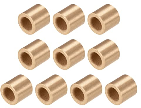 QUARKZMAN 6mm x 10mm x 10mm Lager Hülse x 10Stk Selbstschmierende Zinn Bronze Buchsen für Elektrogeräte und Hausgeräte