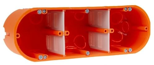 Fiduciashop Hohlwanddose 2/3/4-fach Schalterdose Hohlraum Gerätedose 60-63-68mm Tiefe (3-Fach)