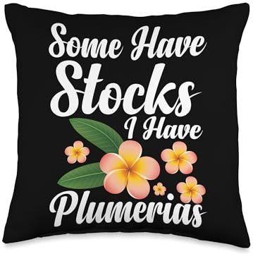 Plumeria Gardener Tools Plumeria Seeds for Planting Plumeria Throw Pillow