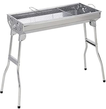 Camping Grill Träkol Vikbar Grill Kolgrill I Rostfritt Stål Bärbar Lätt Grill Grill BBQ Grill För Utomhusbruk Campinggrill Picknickgrill
