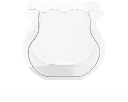 Vaso acrilico trasparente, vaso turchese a forma di tulipano, ornamenti per vasi, cornice per bouquet di fiori piccoli per la decorazione domestica,Blu