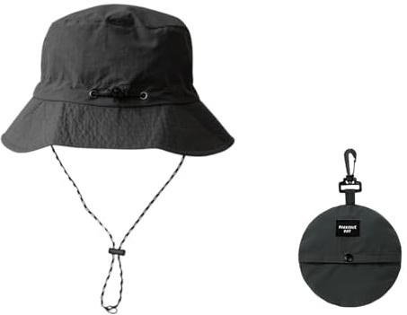 CATOR Bob Homme Femme Chapeau,Femme Bob Chapeau de Pluie imperméable,avec Mentonnier Réglable pour Outdoor,Chapeau Souple de Soleil Anti-UV UPF50+, d'été Pliable pour Homme Randonnée, Voyage