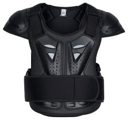 Kinder Protektorenweste AHP Protektorenjacke Protektor Körperschutz Motorrad Motocross Schwarz (M)