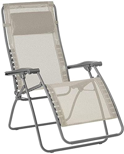 Lafuma Relax-Liegestuhl, Klappbar und verstellbar, RSXA Clip, Batyline, Farbe: Seigle, LFM2035-8548